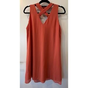 Naked Zeba Mini Dress Coral Size Large - NWT